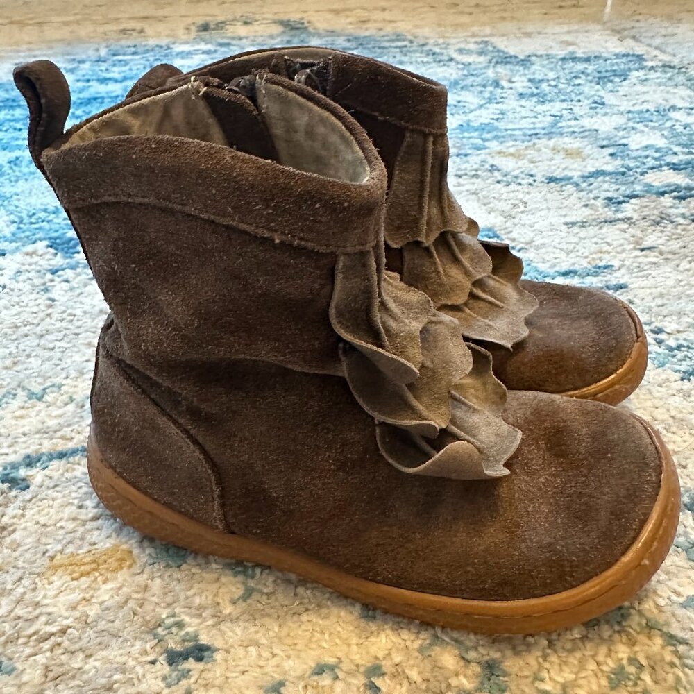 Livie & Luca Brown Suede Boots Toddler size 10